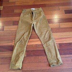 Gap vintage slim high rise corduroy pants